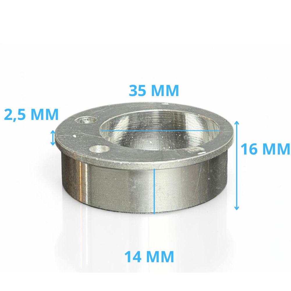 Buje de eje trasero izquierdo 16mm mini quad R4 tensor de cadena